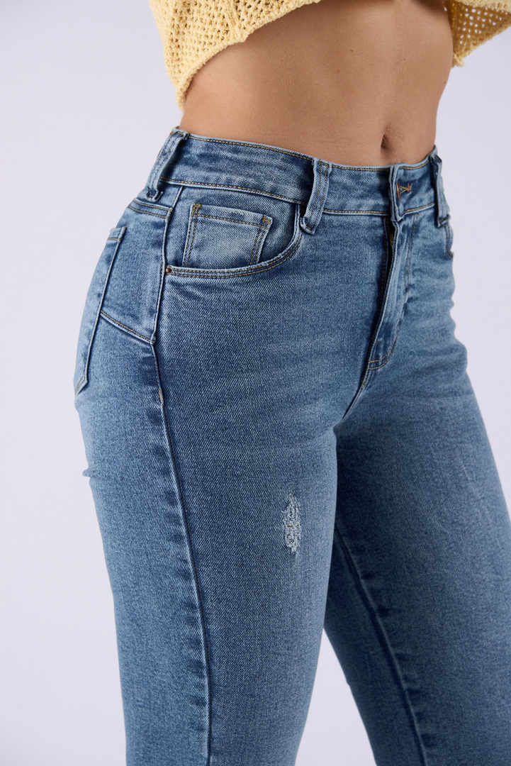 JEAN FLARE BOOT TIRO MEDIO Ref: 552715