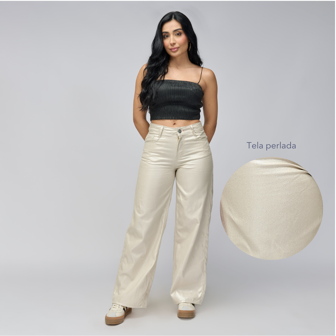 JEAN WIDE LEG TIRO MEDIO Ref: 552775