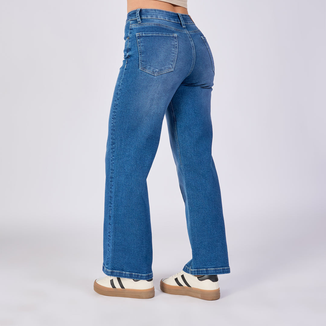 JEAN WIDE LEG TIRO MEDIO Ref: 552705