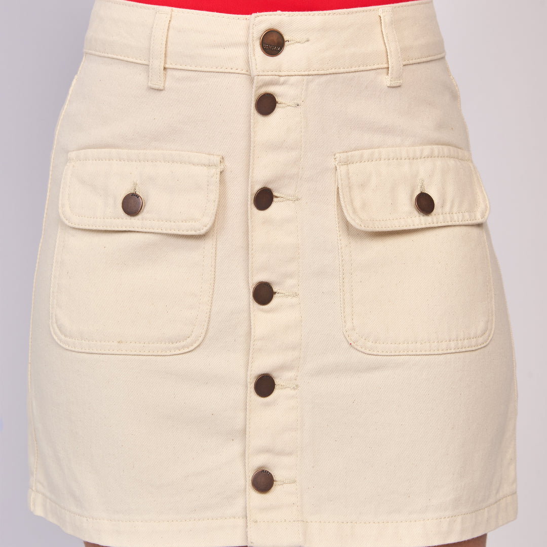 REF: 558077 Falda dama rígida, color crudo