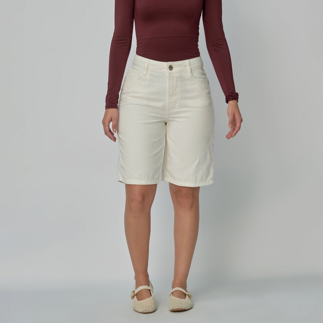 Ref: 556309 Bermuda dama rígida, color Ivory
