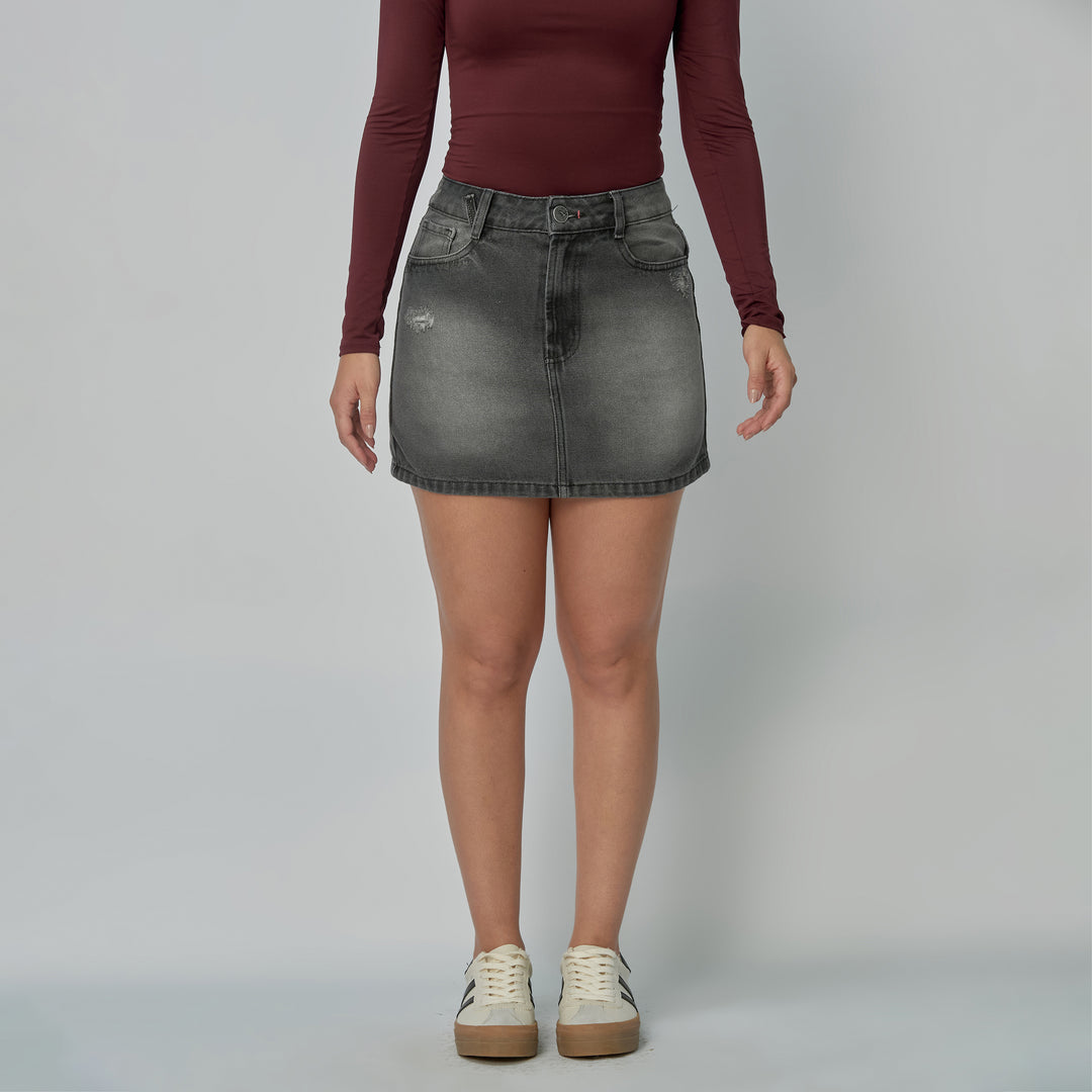Ref: 558080 Falda dama rígida, color Gris