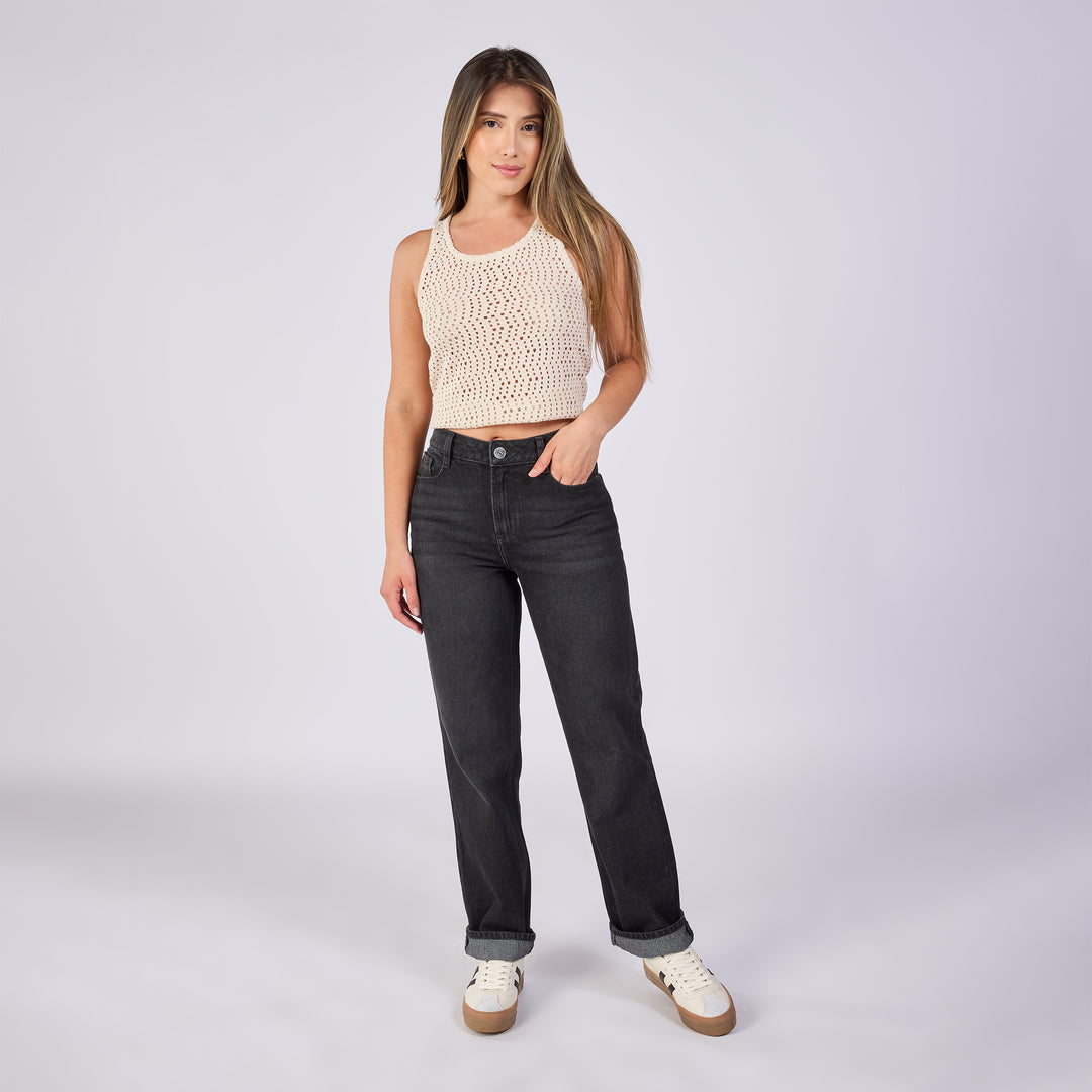 JEAN STRAIGHT BOOT TIRO MEDIO REF: 552699