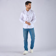 Ref: 600759 Jean hombre slim fit en denim licrado, Color azul claro