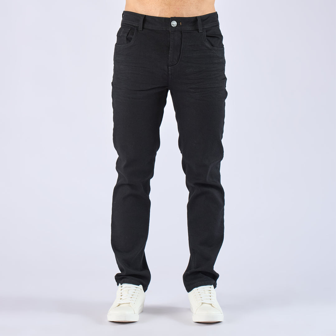 Ref: 600765 Jean hombre slim fit en denim licrado, color negro