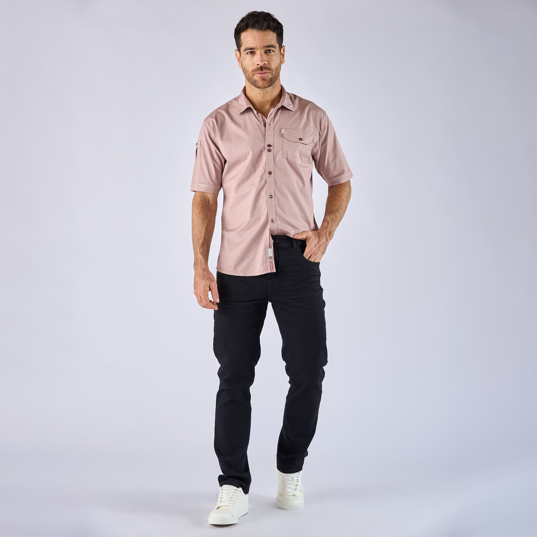 Ref: 600765 Jean hombre slim fit en denim licrado, color negro