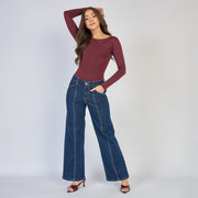 Ref: 552828 Jean dama vaquero licrado color azul oscuro