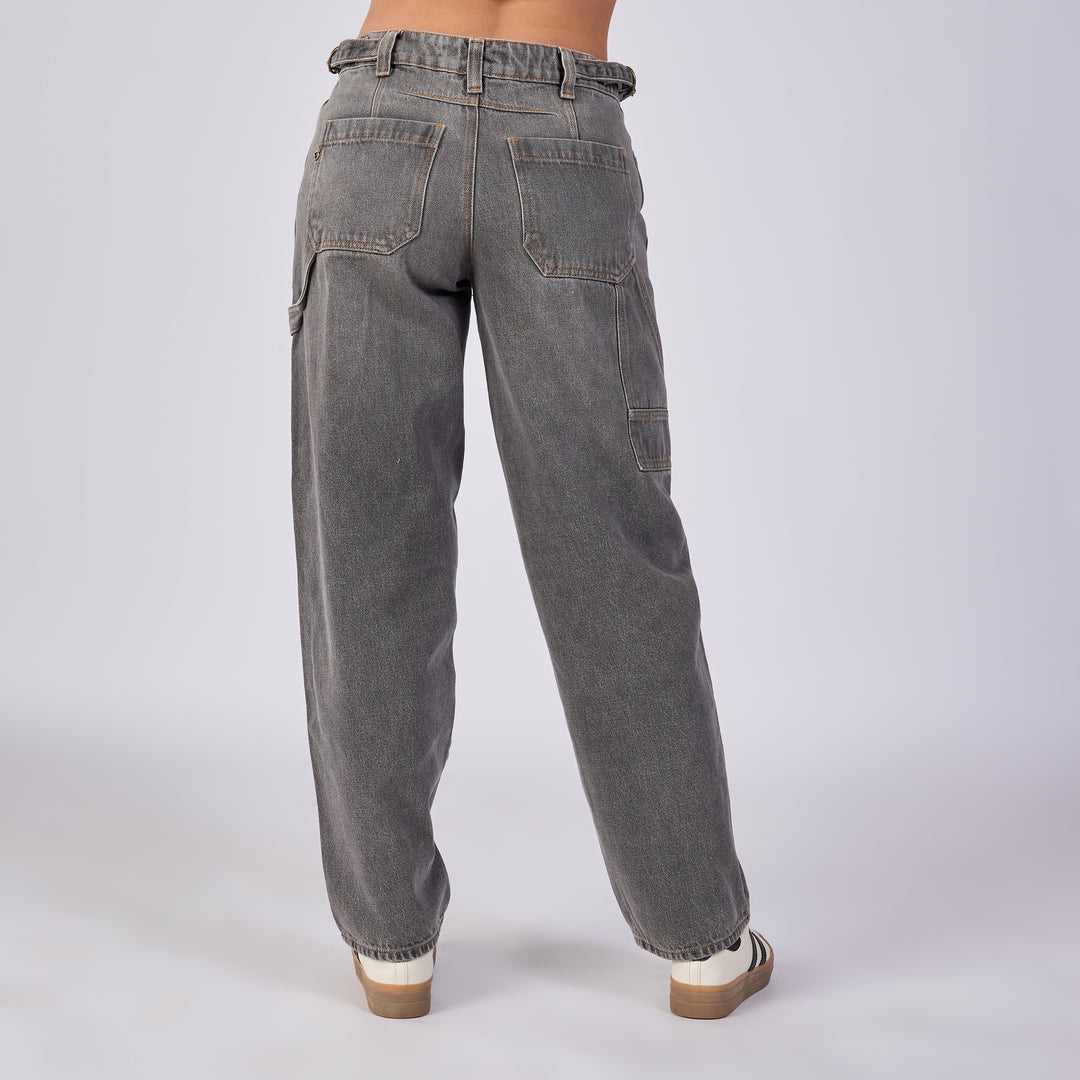 Ref: 552732 Jean vaquero rígido, color gris medio 100% algodón