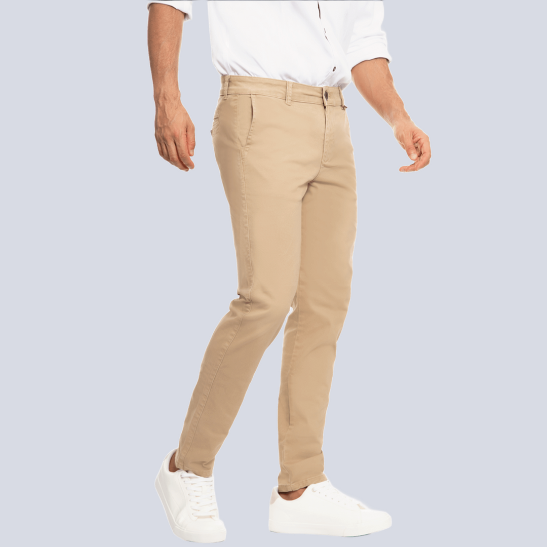 Ref: 600691 Pantalón hombre slim fit licrado tipo Docker