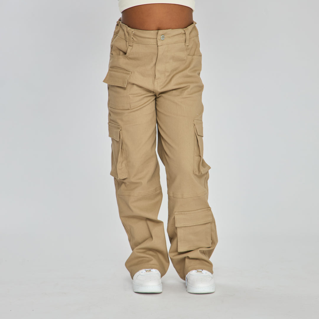 PANTALÓN CARGO WIDE LEG TIRO ALTO Ref: 350068