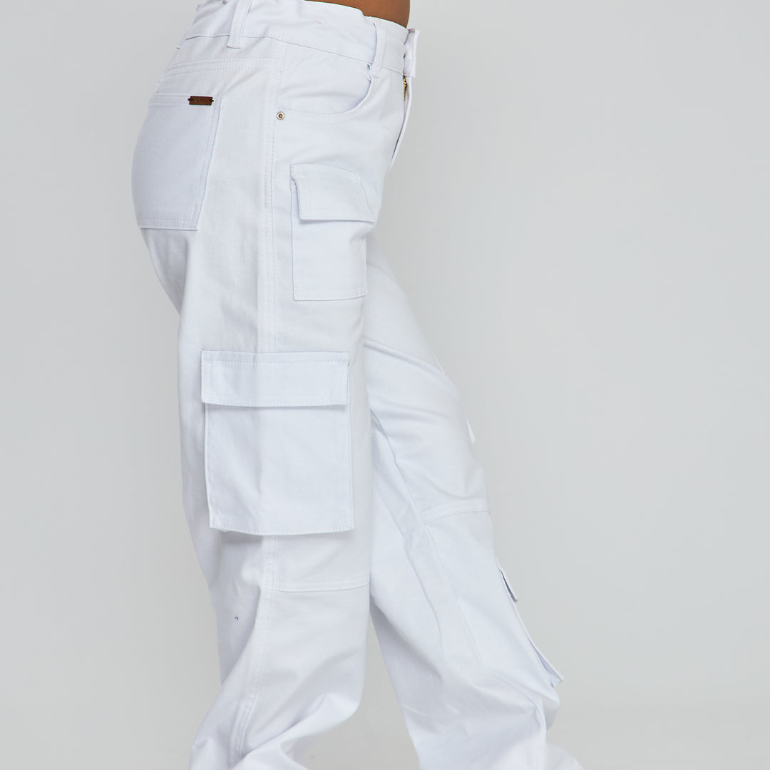 PANTALÓN CARGO WIDE LEG TIRO ALTO Ref: 350068