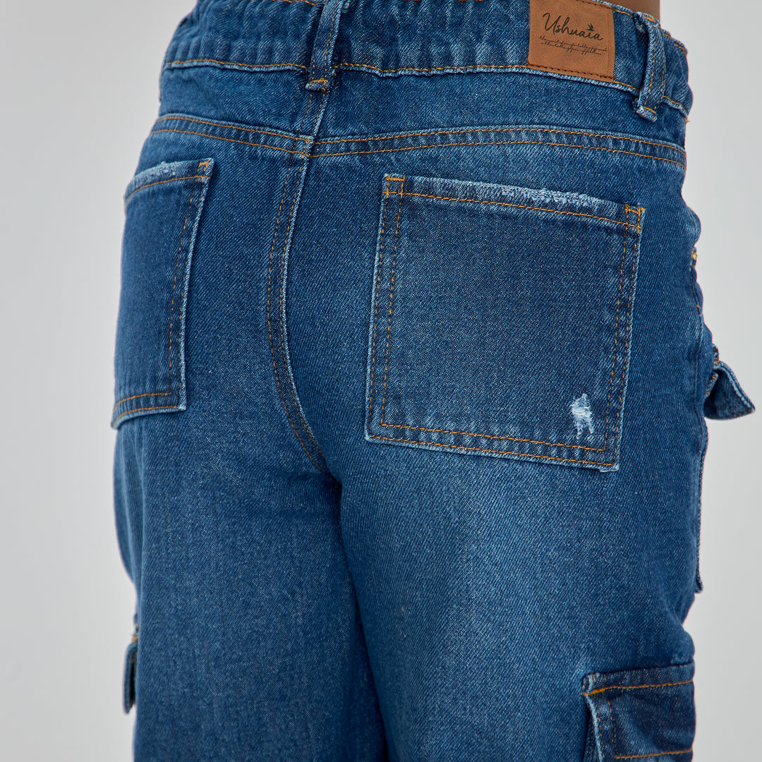 JEAN CARGO WIDE LEG TRO ALTO Ref: 350061