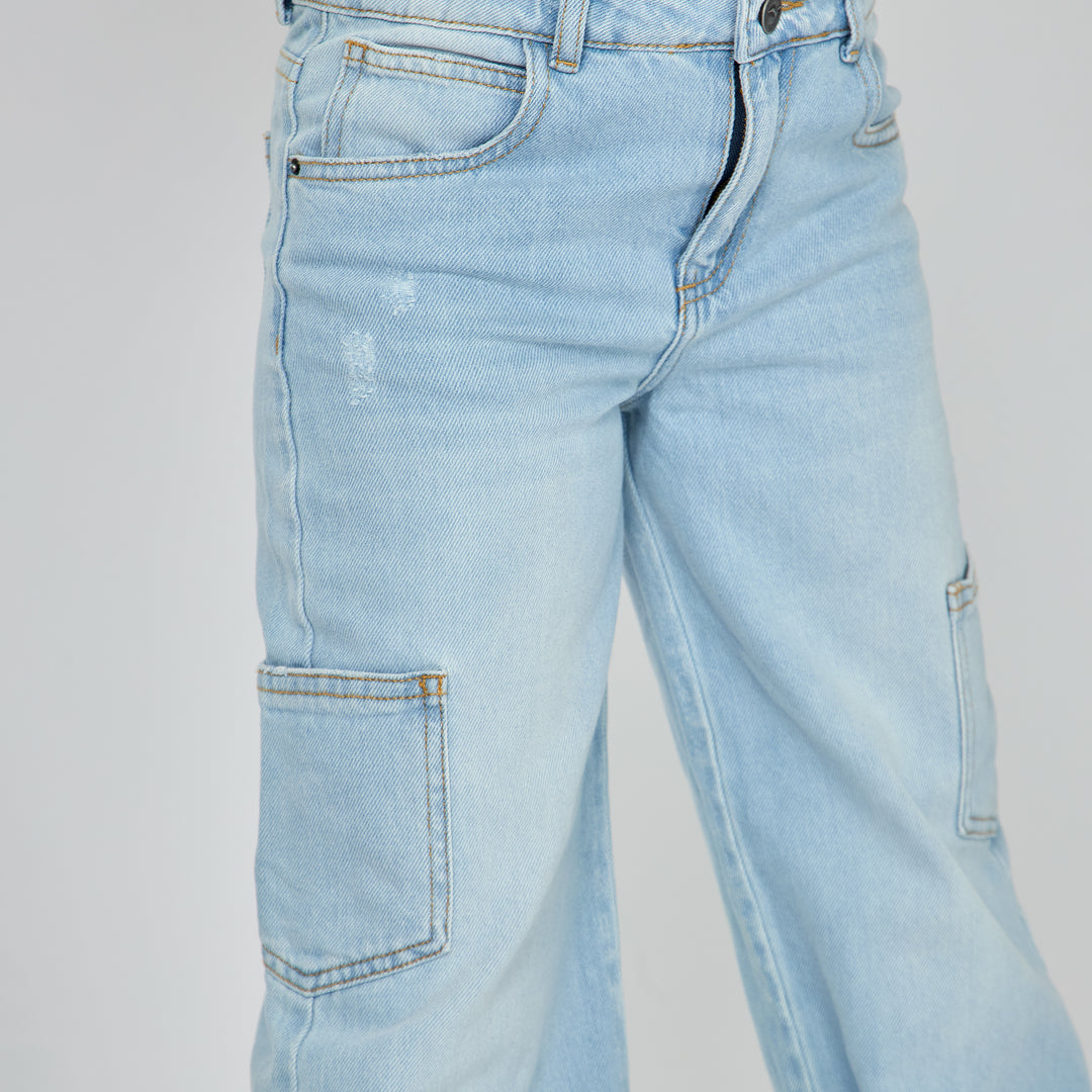 JEAN CARGO WIDE LEG TRO ALTO Ref: 350073