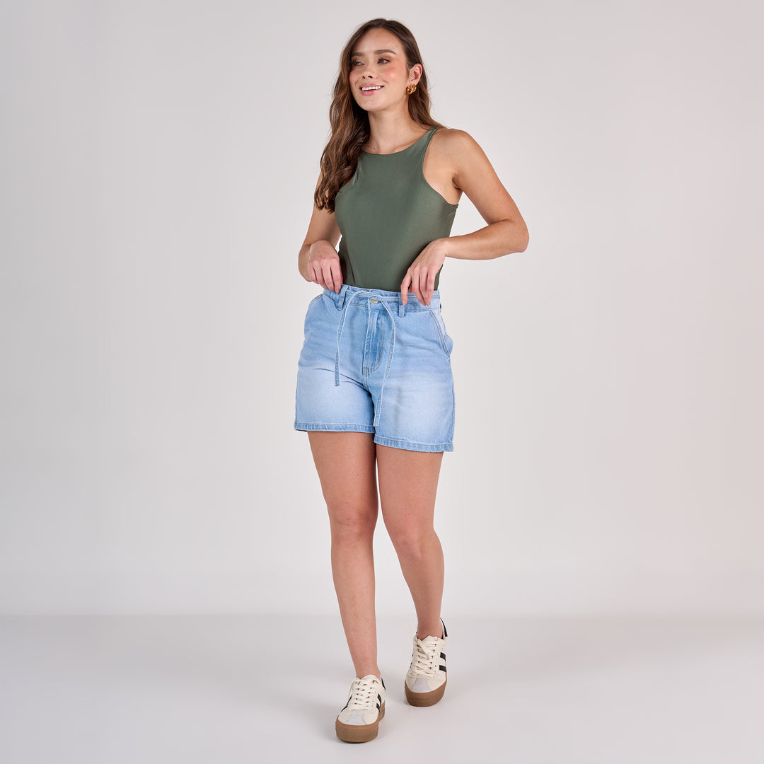 REF: 556282 Short corto dama rígido, color azul claro