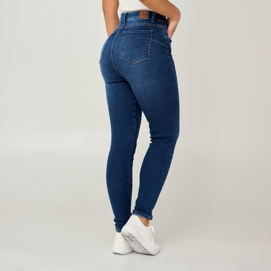 JEAN SKINNY TIRO ALTO REF: 552570