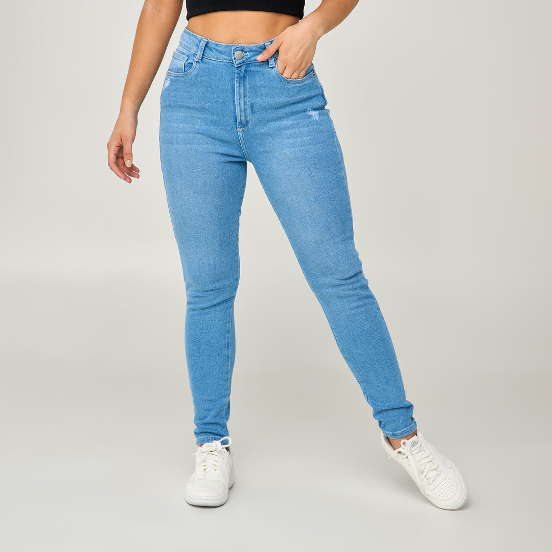 JEAN SKINNY TIRO ALTO REF: 552572