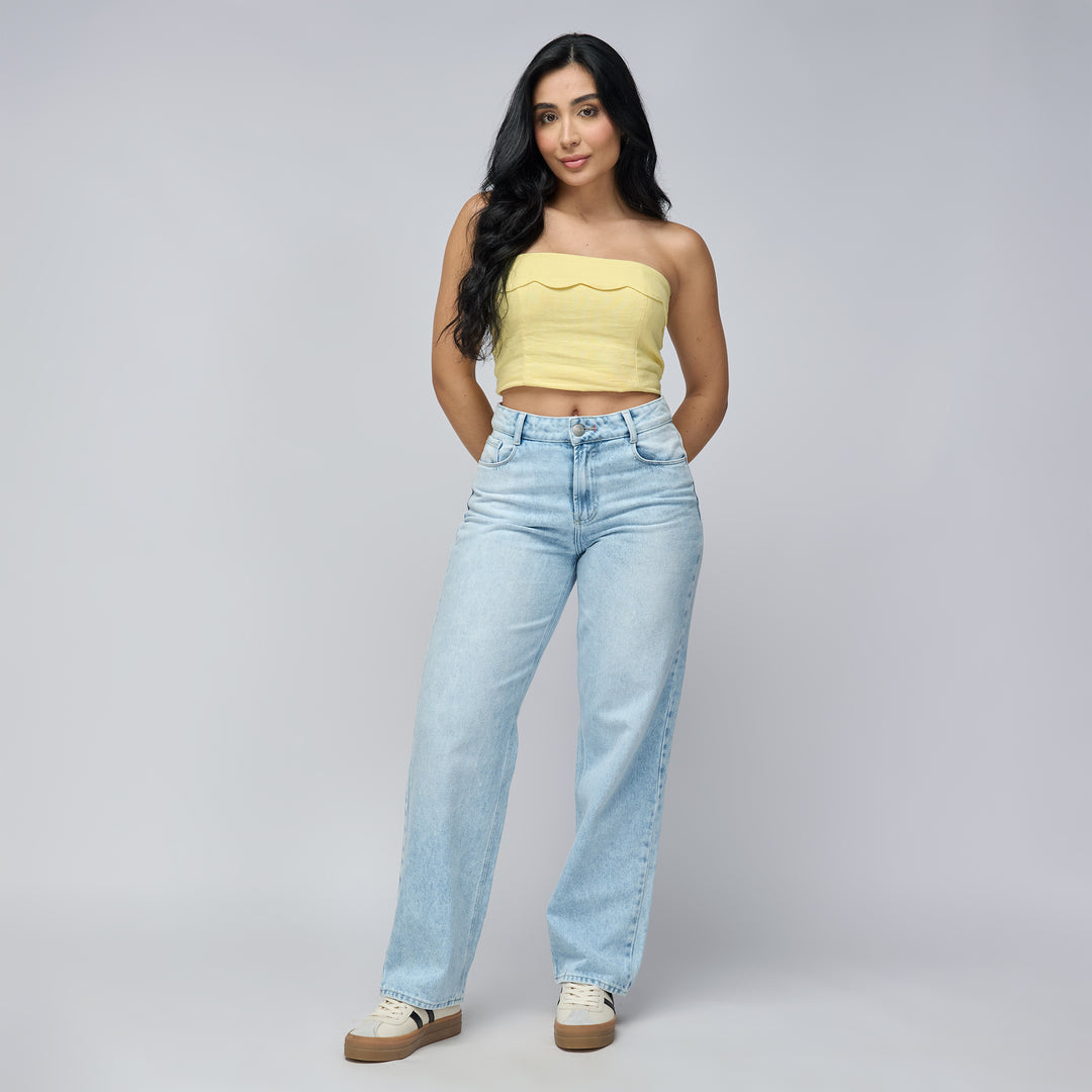 JEAN STRAIGHT BOOT TIRO ALTO REF: 552779