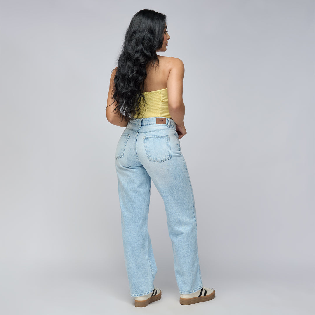 JEAN STRAIGHT BOOT TIRO ALTO REF: 552779