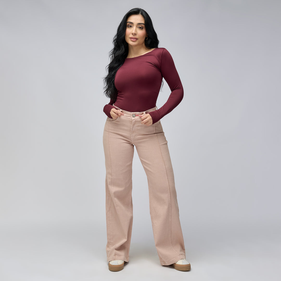 JEAN WIDE LEG TIRO MEDIO Ref: 552795