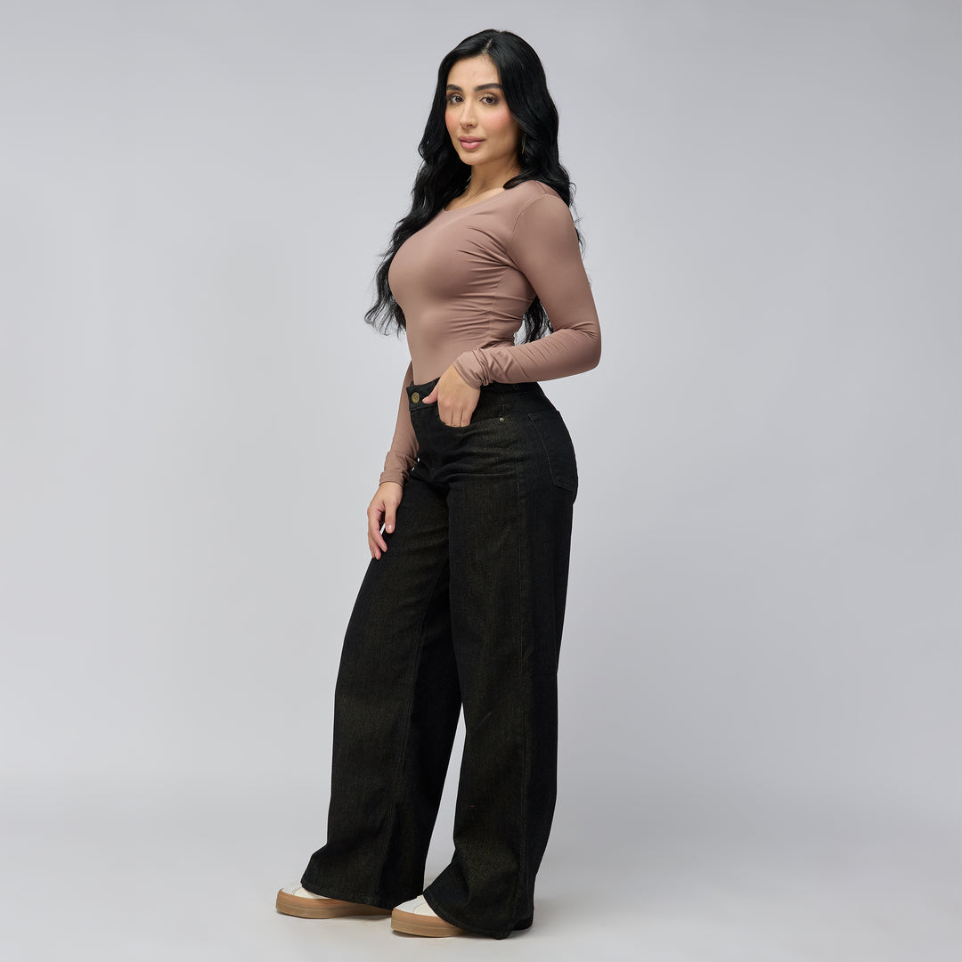 JEAN WIDE LEG TIRO MEDIO Ref: 552776