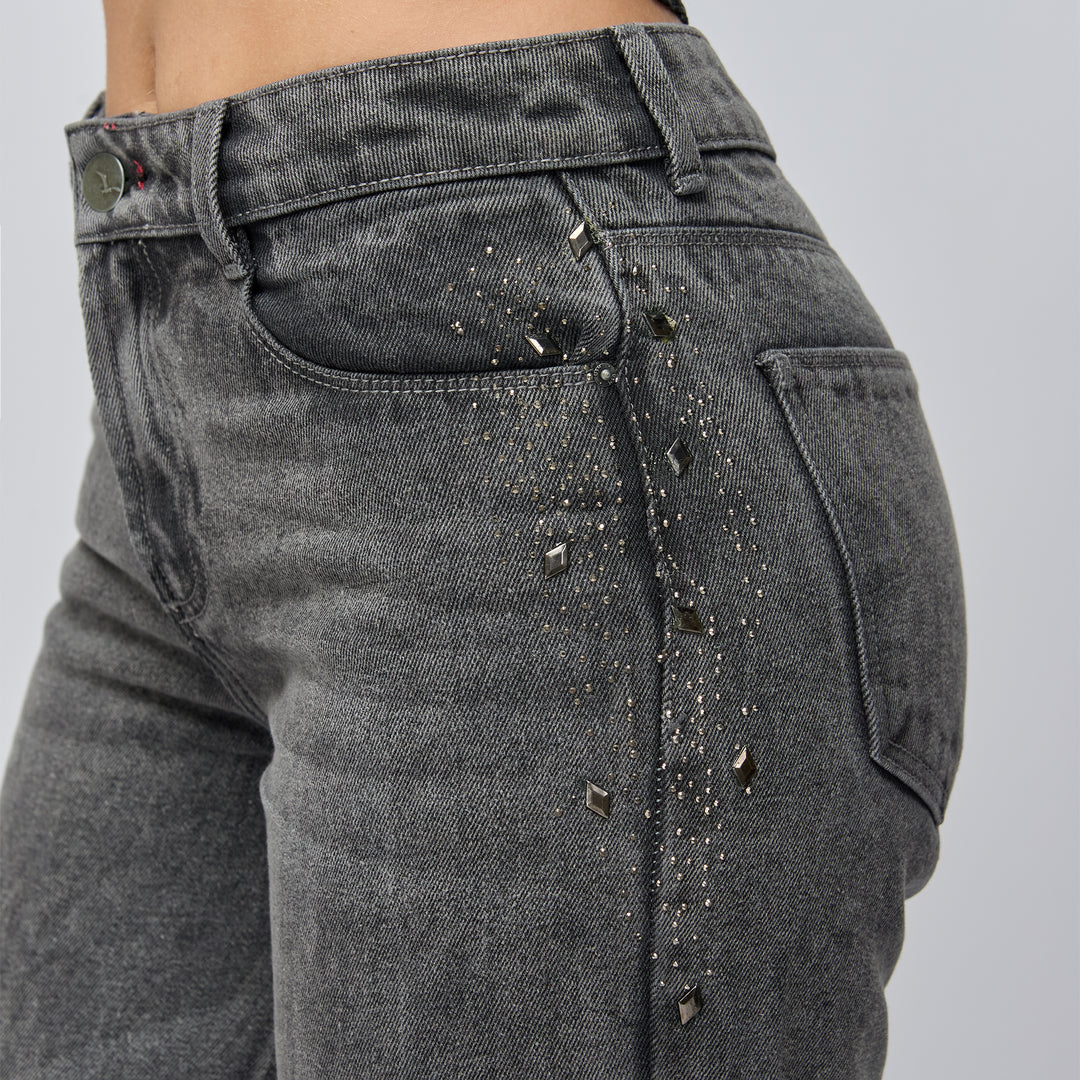 JEAN STRAIGHT BOOT TIRO ALTO REF: 552781