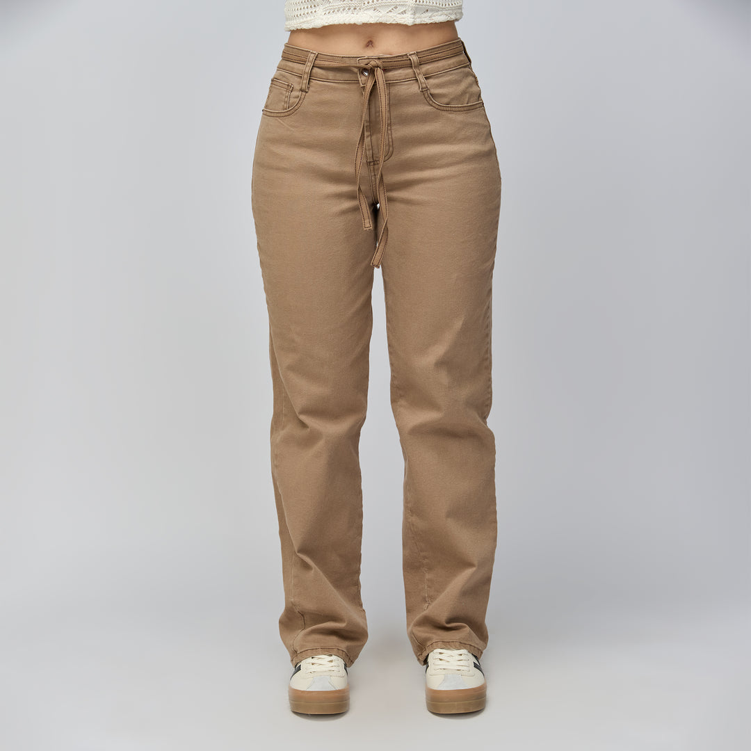 JEAN STRAIGHT TIRO MEDIO CAFÉ REF: 552792