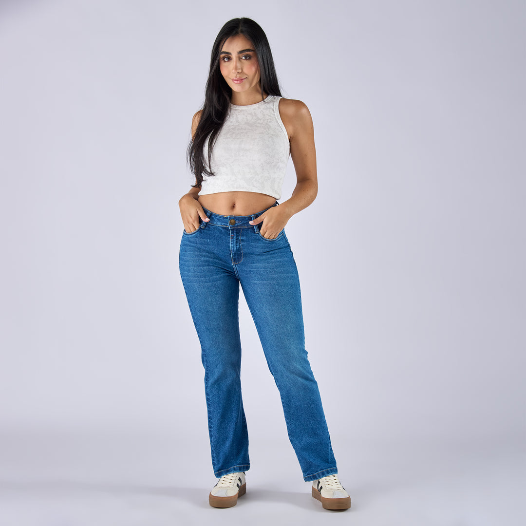 JEAN STRAIGHT BOOT TIRO MEDIO REF: 552719