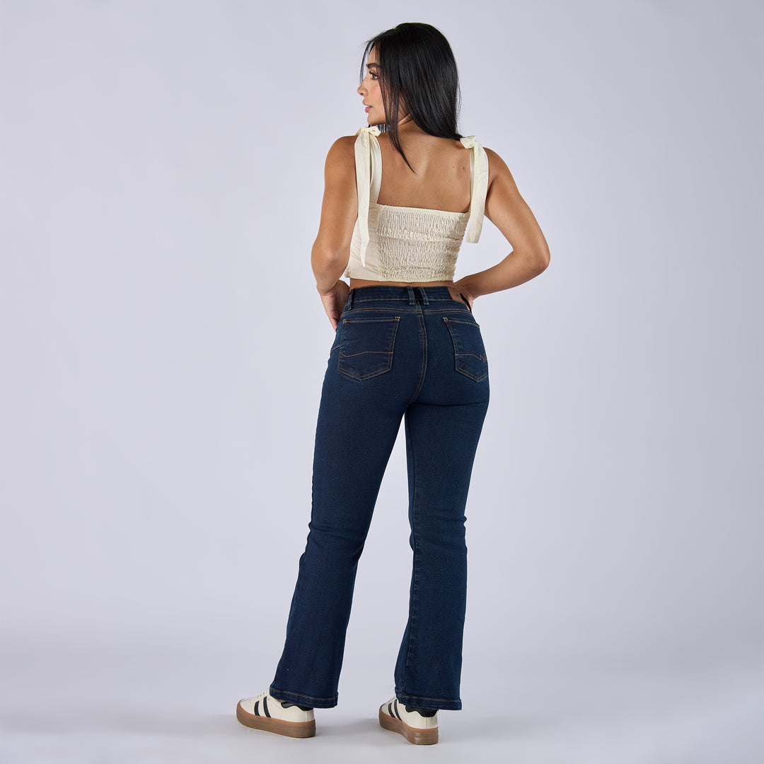 JEAN FLARE BOOT TIRO MEDIO Ref: 552714