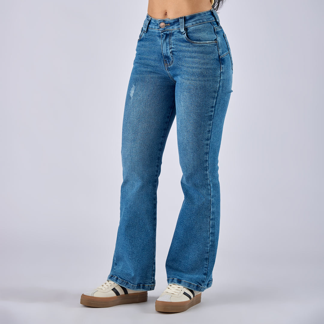 JEAN FLARE BOOT TIRO MEDIO Ref: 552715