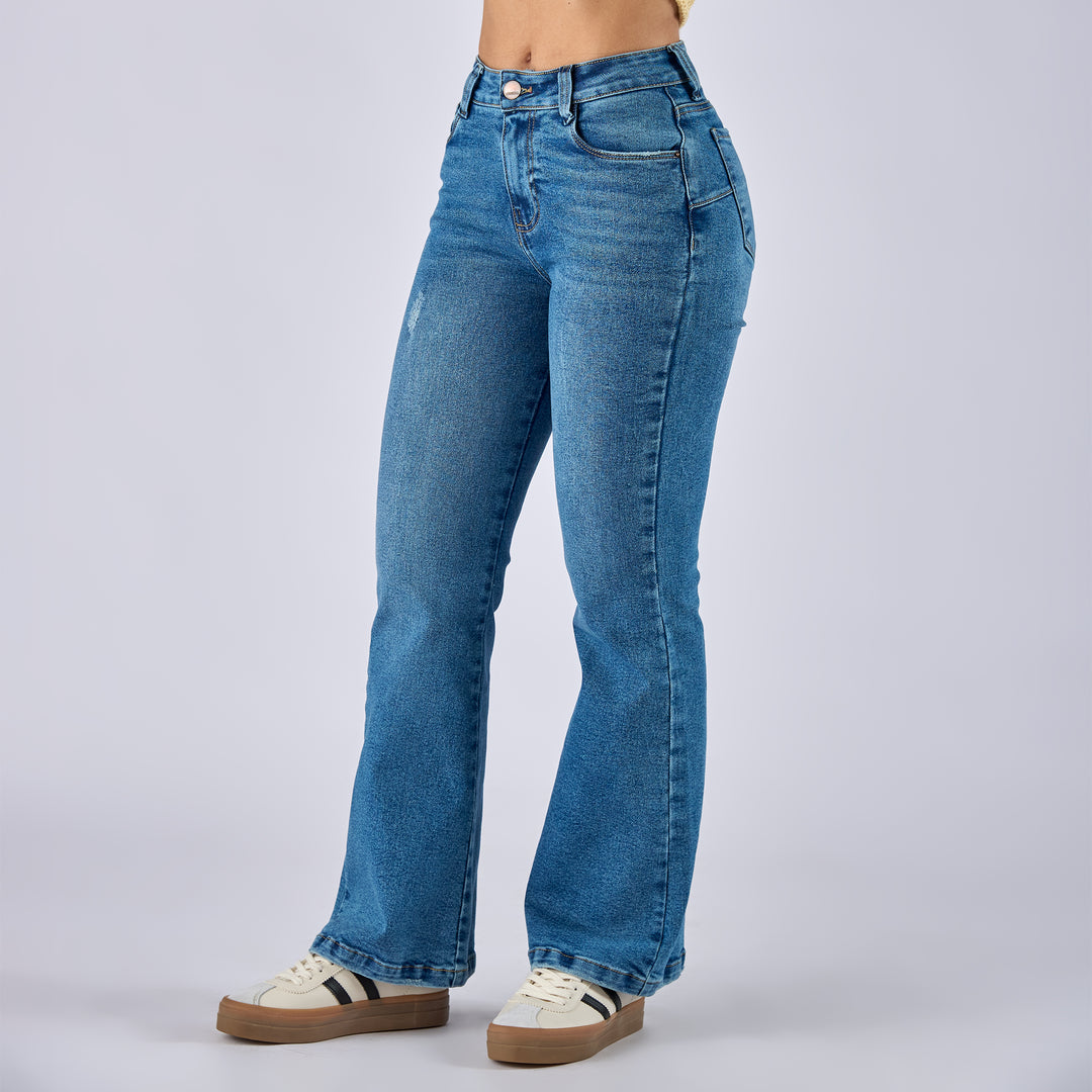 JEAN FLARE BOOT TIRO MEDIO Ref: 552715