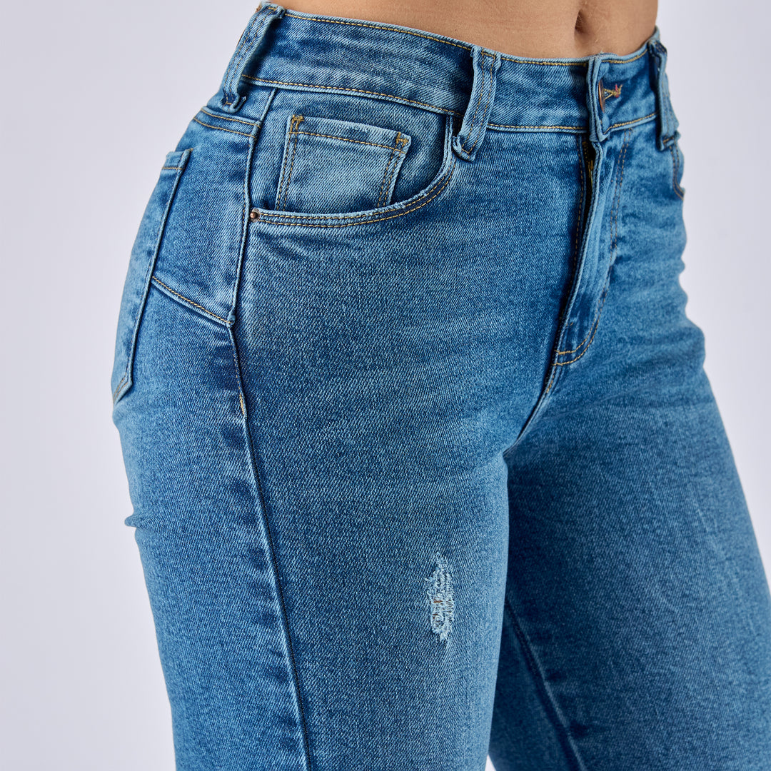 JEAN FLARE BOOT TIRO MEDIO Ref: 552715