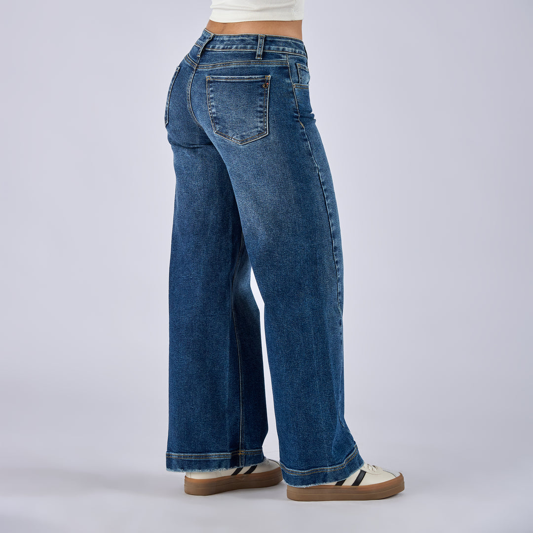 JEAN WIDE LEG TIRO MEDIO Ref: 552758